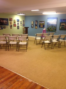 center with chairs