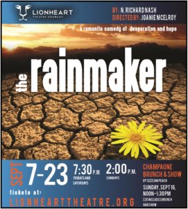 The Rainmaker at Lionheart Theatre, September 7-23