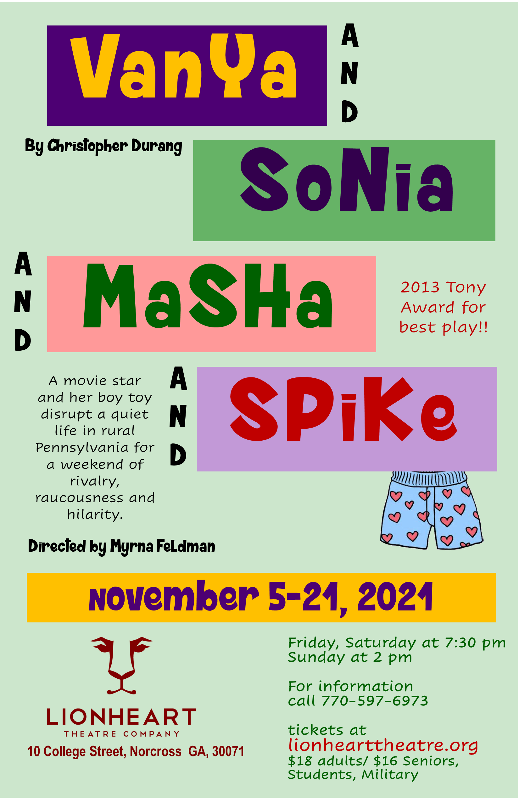 Vanya and Sonia and Masha and Spike Poster