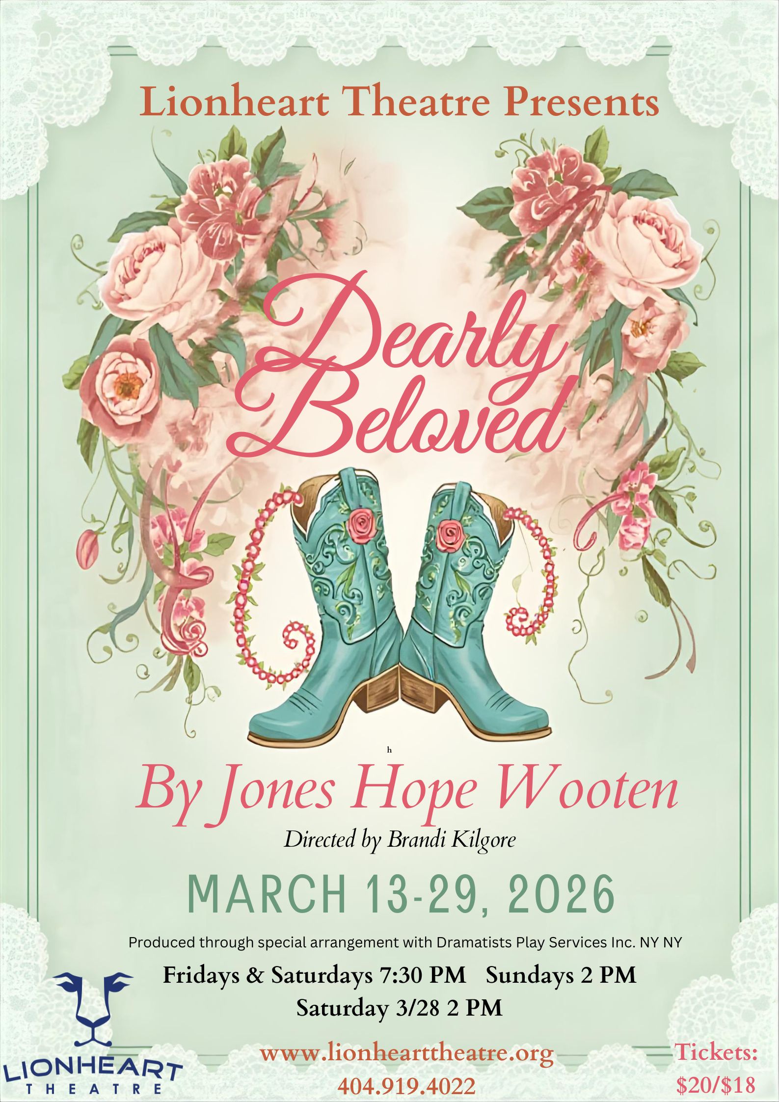 Community Theatre Poster Southern Belle wedding 1